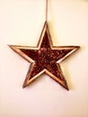 A star shaped wall decoration. Royalty Free Stock Photo