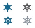 star sherif vector icon template Royalty Free Stock Photo