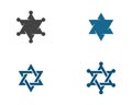 star sherif vector icon template Royalty Free Stock Photo