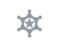 star sherif vector icon template Royalty Free Stock Photo