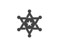 star sherif vector icon template Royalty Free Stock Photo