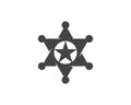 star sherif vector icon template Royalty Free Stock Photo