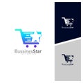 Star Shop Logo Template Design Vector, Concept, Creative Symbol, Icon