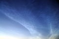 Star sky with noctilucent clouds