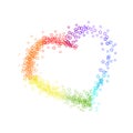 Star sparkle rainbow heart