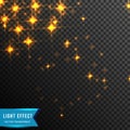 Star sparkle effect from connecting dot and line. light effect. vector illustration, isolated on transparent background Royalty Free Stock Photo