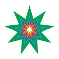 Star, starlet shape, element vector