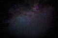 Star stars nebula colorful Milky Way space sky background Royalty Free Stock Photo