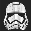 Star Stormtrooper helmet paint brush image Royalty Free Stock Photo