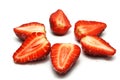 Star of Strawberries Royalty Free Stock Photo