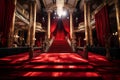Star-studded Red carpet stage. Generate Ai