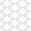 Star stylized line fun seamless pattern for kids and babies.