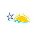 Star and sun Logo Swoosh