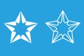Star symbol icon original creative symmetrical scrapbook bitmap illustration for design