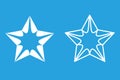 Star symbol icon original creative symmetrical vector scrapbook