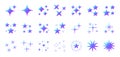 Star symbol icon set. AI stars vector icons Royalty Free Stock Photo