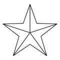 Star symbol vector star icon star shape