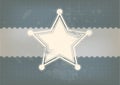 Star symbol with vintage background