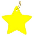 Star tag. Royalty Free Stock Photo