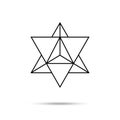 Star tetrahedron icon