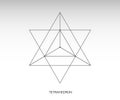 Star tetrahedron icon Royalty Free Stock Photo