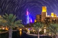 Star trail in Dubai.