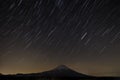 Star trail with Fuji