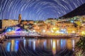 Star trail in Nervi - Italy Ge.