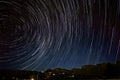 Star trails above Pakhuis Pass Royalty Free Stock Photo