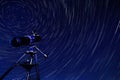 Space - Star Trails - Astronomy Royalty Free Stock Photo