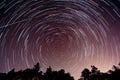 Star trails in Indiana Royalty Free Stock Photo