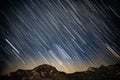 Star trails like the Meteor shower