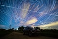 Star Trails Night Sky Photography Royalty Free Stock Photo