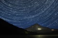 Star Trails Over Mount Hood