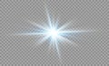 Star on a transparent background,light effect, illustration. explosion with sparkles.