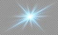 Star on a transparent background,light effect, illustration. explosion with sparkles.