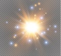 Star on a transparent background,light effect,vector illustration. burst with sparkles. Royalty Free Stock Photo