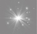 Star on a transparent background,light effect,vector illustration. burst with sparkles.