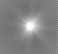 Star on a transparent background,light effect,vector illustration. burst with sparkles. Royalty Free Stock Photo