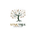 Star Tree Icon Vector Logo Template Illustration Design Royalty Free Stock Photo