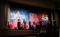 Star Trek cast members onstage at Las Vegas convention