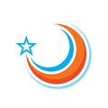 Star vector logo design. Success concept banner background. Winner icon.
