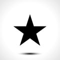 Star vector shape icon symbol isolated on white background