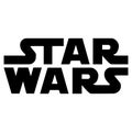 Star wars logo icon paper texture stamp Royalty Free Stock Photo