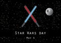 Star Wars Day vector Royalty Free Stock Photo