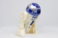 Star Wars R2D2 robot figure toy character. The astromechanical droid of the Star Wars movie saga