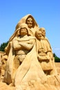 Star Wars - sand sculpture Royalty Free Stock Photo