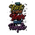 The star is what stops most people hand lettering.