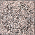 star of willie nelson at the walk of stars at trinity street in Austin Texas