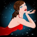 Star woman Royalty Free Stock Photo